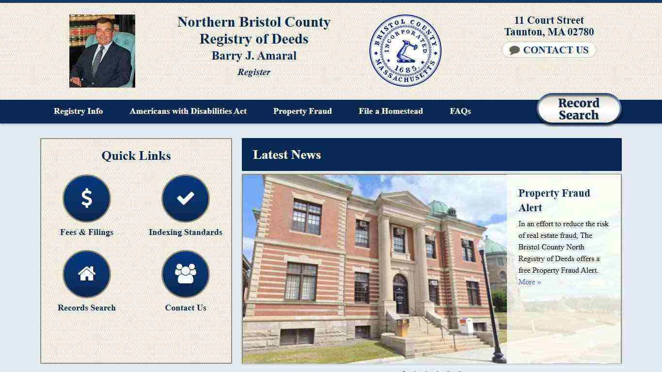 Northern Bristol County MA Registry of Deeds |