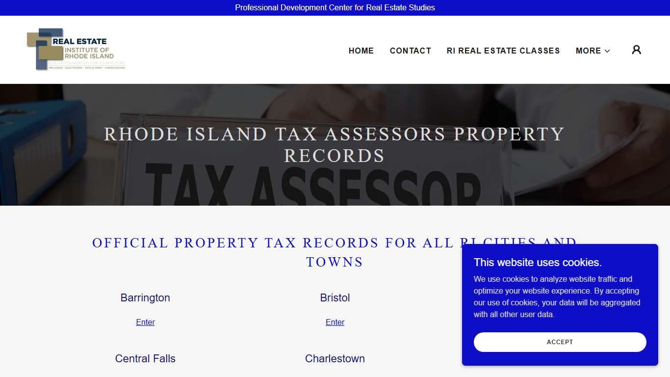 Real Estate Institute of Rhode Island - Ri Tax Records, Property Tax Records, Tax Assessor